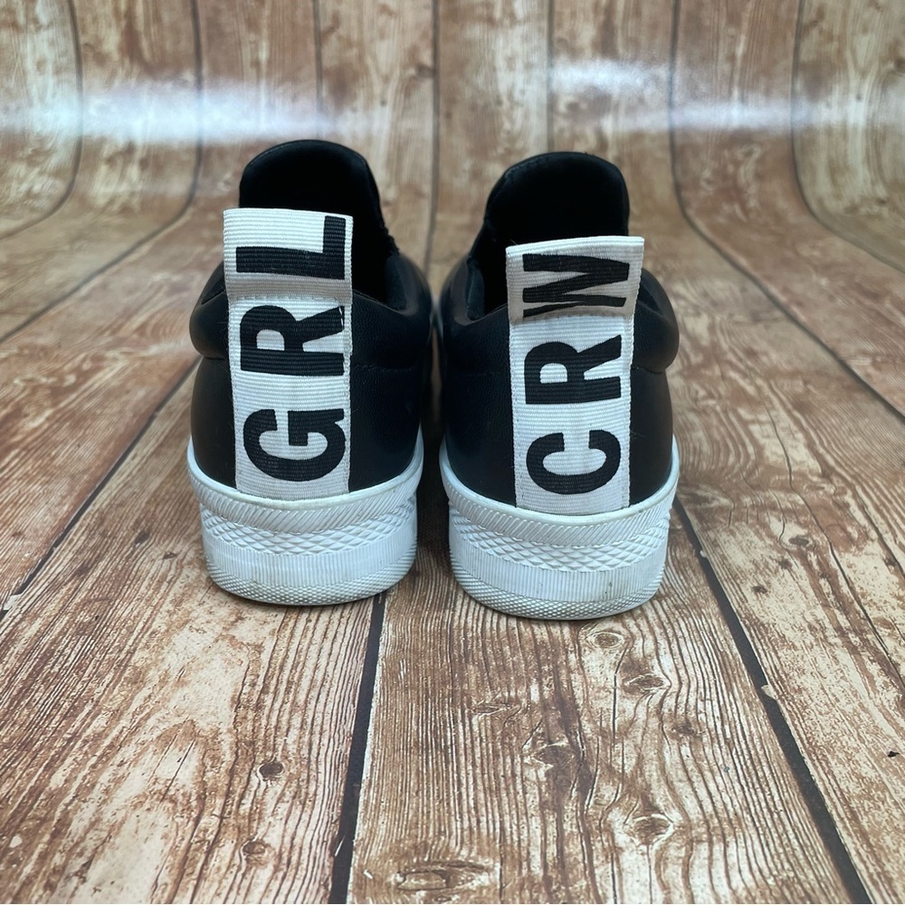Divided H&M Woman  black and white sneakers size 7 - Picture 4 of 11